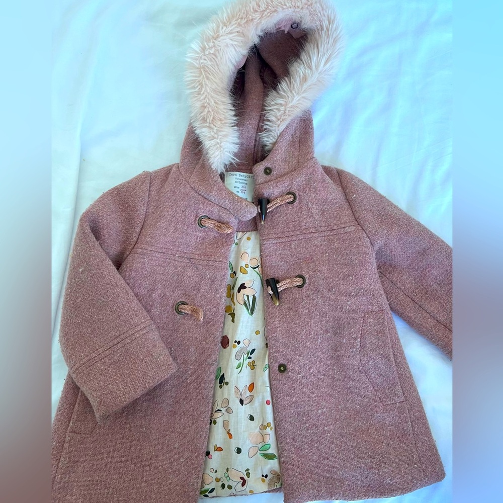 Pink Girl Zara Jacket -size 3/4